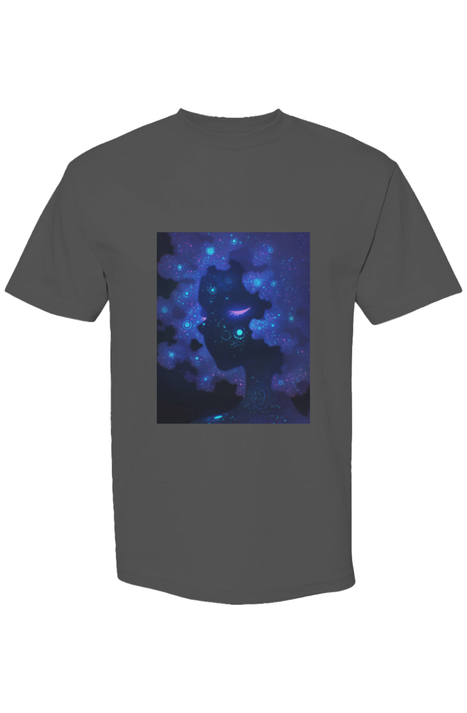 Shinjoku Streetwear V | Six 25 T-shirt featuring a nebula silhouette graphic, blending cosmic motifs on premium heavyweight cotton for a modern urban aesthetic.