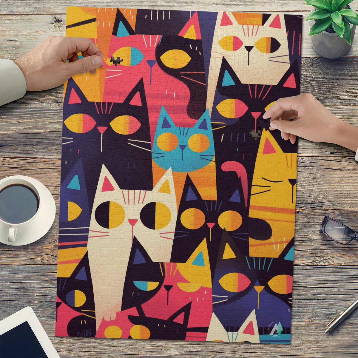 PUZZLE_V1 Cardboard Jigsaw Puzzle (1000-Piece)
