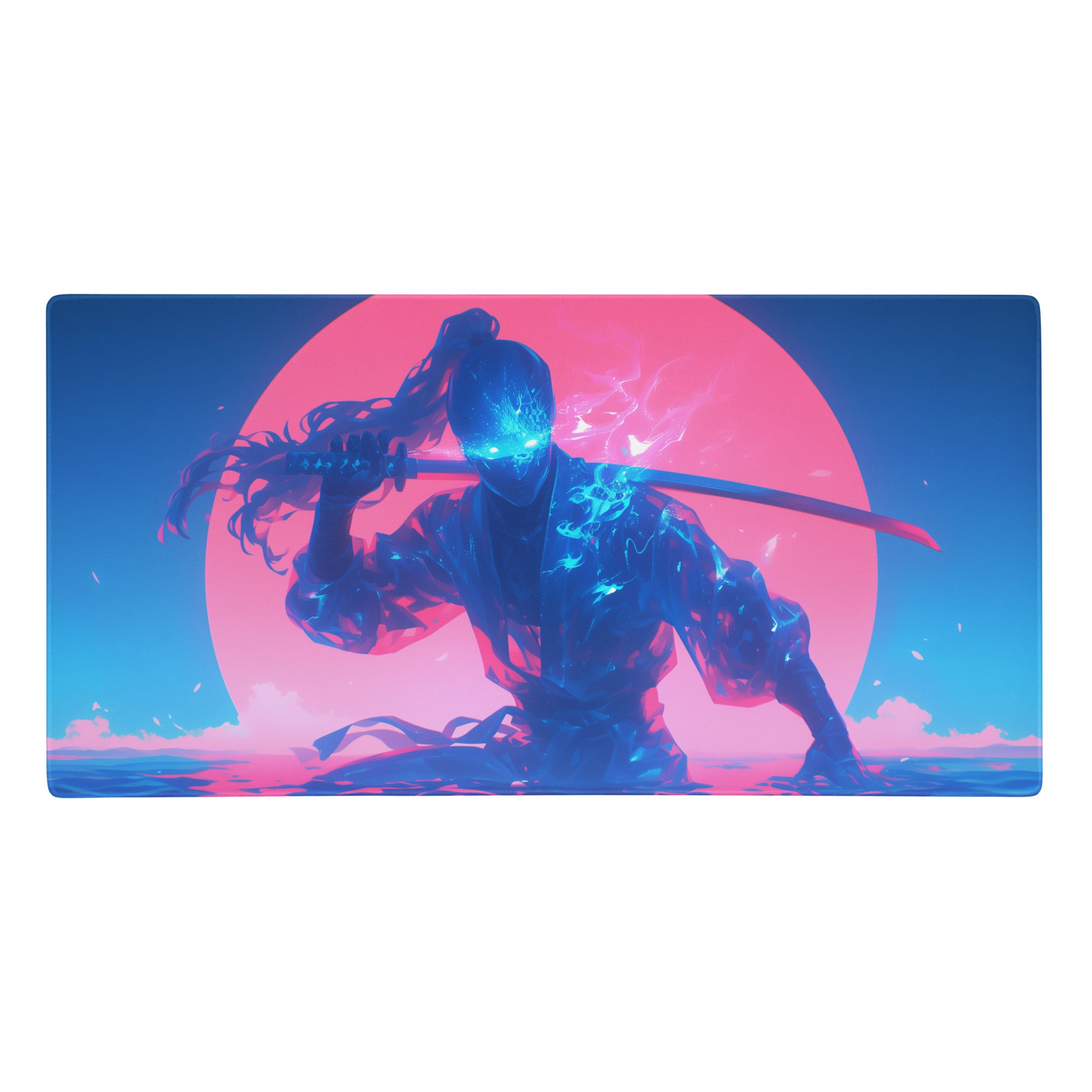 XXL gaming mouse pad, mouse pad, desk mat, gaming mat, gaming pad, best gaming mouse pad, border stitching, durable gaming mouse pad, Spectral Shinobi II artwork