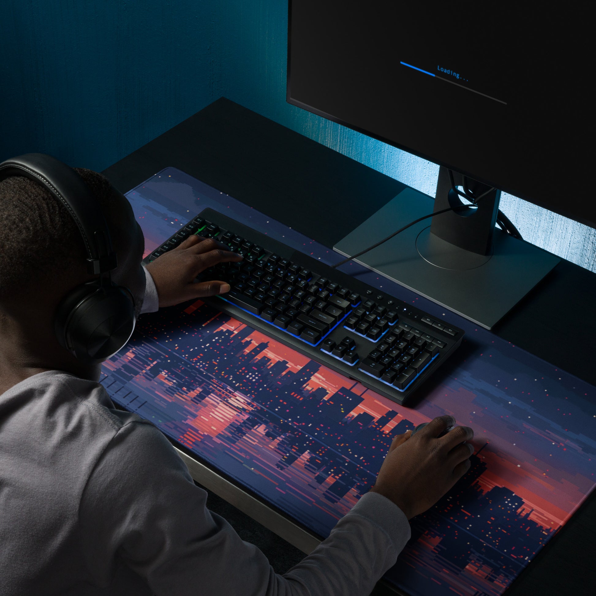 XXL gaming mouse pad, mouse pad, desk mat, gaming mat, gaming pad, best gaming mouse pad, border stitching, durable gaming mouse pad, Jewel in a Kingdom II Bound artwork