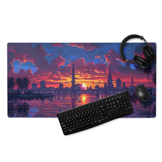XXL gaming mouse pad, mouse pad, desk mat, gaming mat, gaming pad, best gaming mouse pad, border stitching, durable gaming mouse pad, Jewel in a Kingdom I artwork