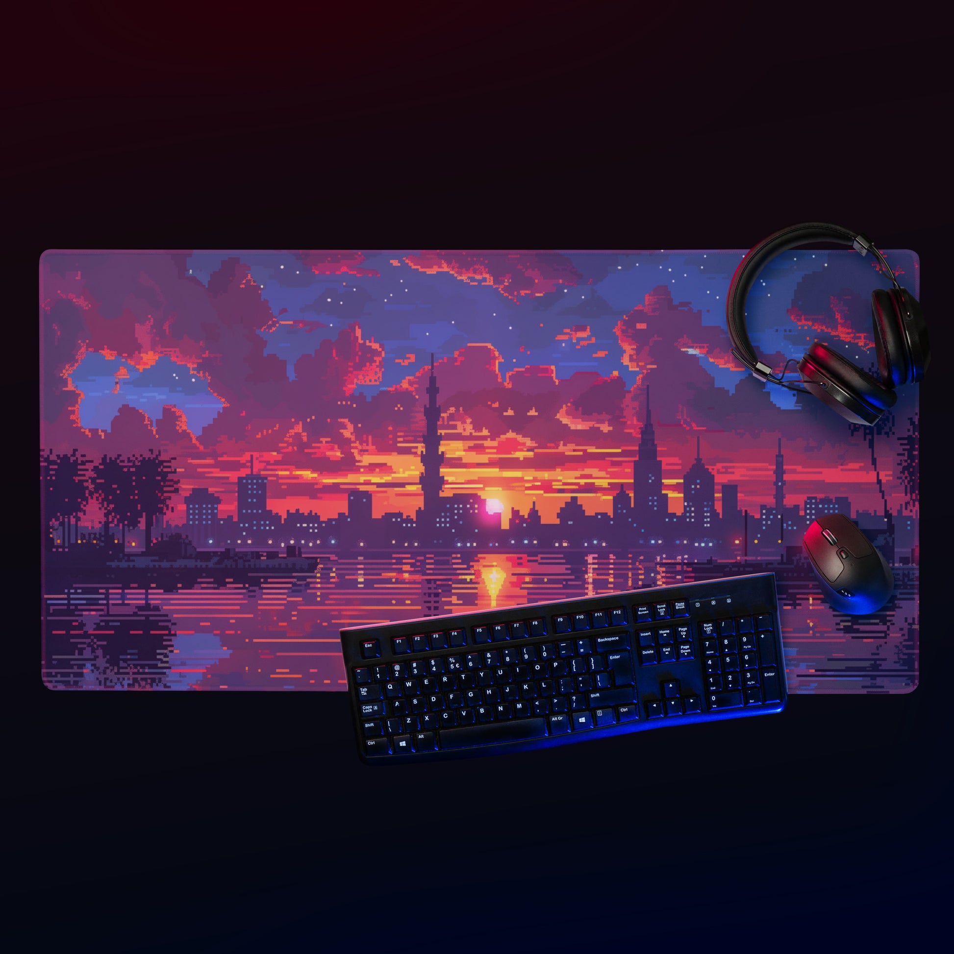 XXL gaming mouse pad, mouse pad, desk mat, gaming mat, gaming pad, best gaming mouse pad, border stitching, durable gaming mouse pad, Jewel in a Kingdom I artwork