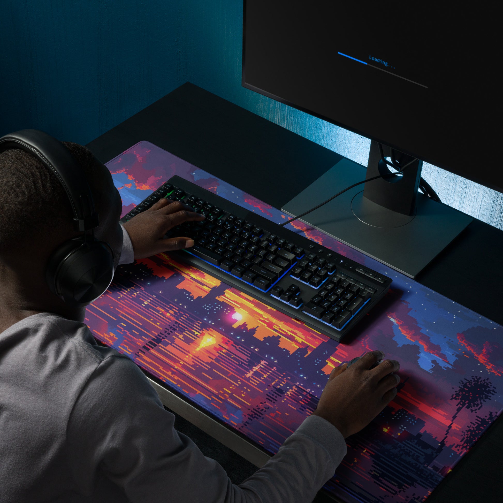 XXL gaming mouse pad, mouse pad, desk mat, gaming mat, gaming pad, best gaming mouse pad, border stitching, durable gaming mouse pad, Jewel in a Kingdom I artwork
