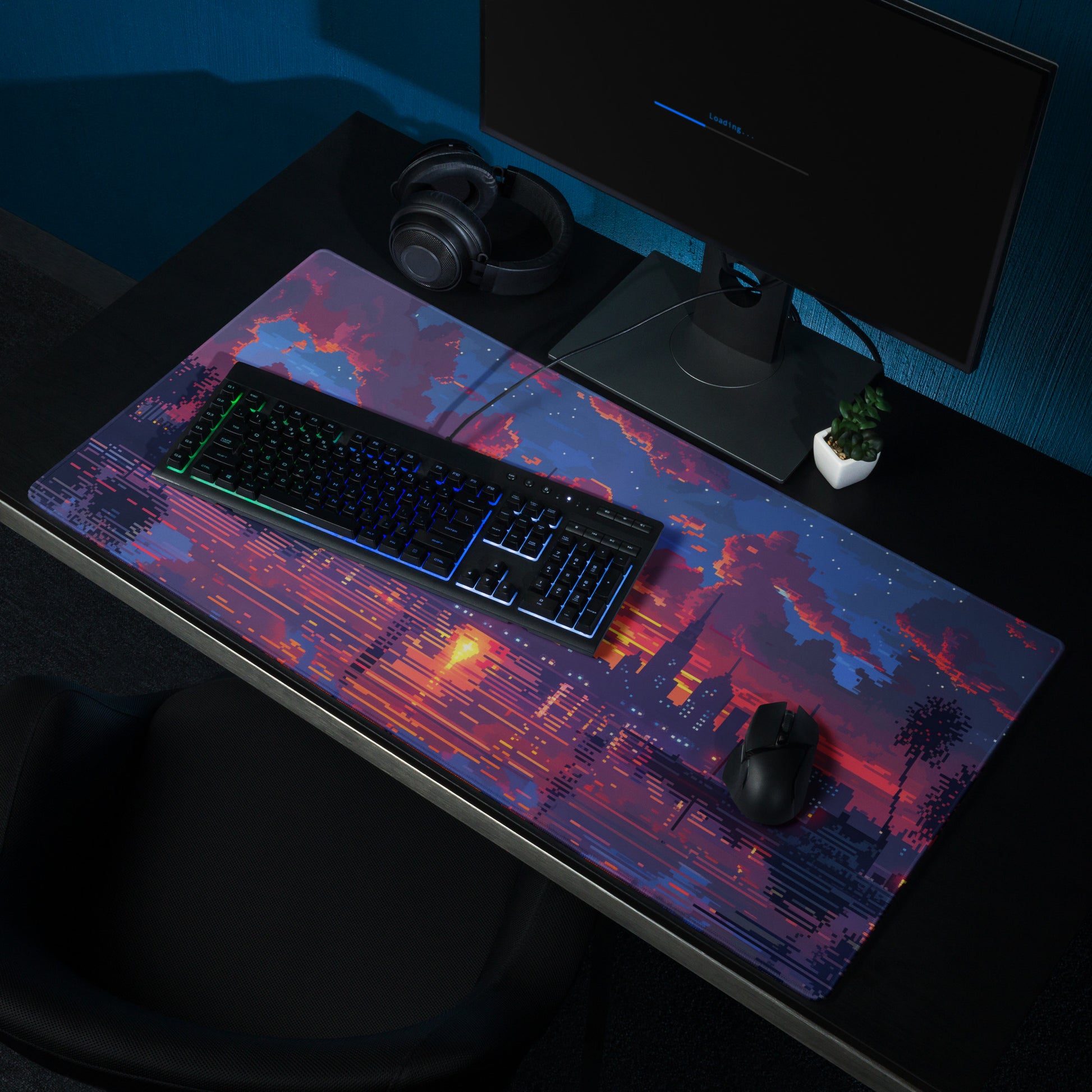 XXL gaming mouse pad, mouse pad, desk mat, gaming mat, gaming pad, best gaming mouse pad, border stitching, durable gaming mouse pad, Jewel in a Kingdom I artwork