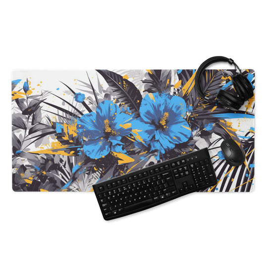 XXL gaming mouse pad, mouse pad, desk mat, gaming mat, gaming pad, best gaming mouse pad, border stitching, durable gaming mouse pad, Petal Muse VI artwork