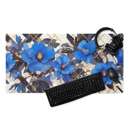 XXL gaming mouse pad, mouse pad, desk mat, gaming mat, gaming pad, best gaming mouse pad, border stitching, durable gaming mouse pad, Petal Muse V artwork