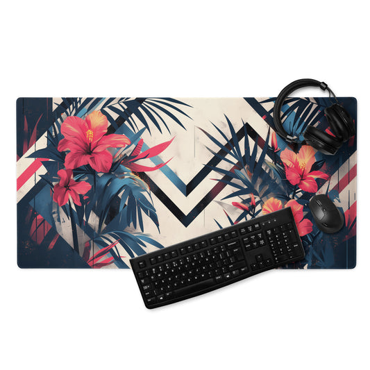 XXL gaming mouse pad, mouse pad, desk mat, gaming mat, gaming pad, best gaming mouse pad, border stitching, durable gaming mouse pad, Petal Muse I artwork