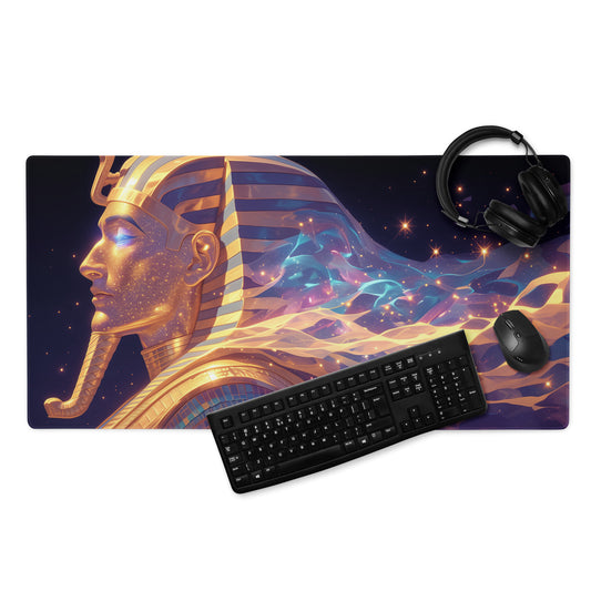 XXL gaming mouse pad, mouse pad, desk mat, gaming mat, gaming pad, best gaming mouse pad, border stitching, durable gaming mouse pad, Ascendant of the Nile II artwork