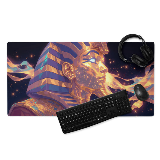 XXL gaming mouse pad, mouse pad, desk mat, gaming mat, gaming pad, best gaming mouse pad, border stitching, durable gaming mouse pad, Ascendant of the Nile I artwork