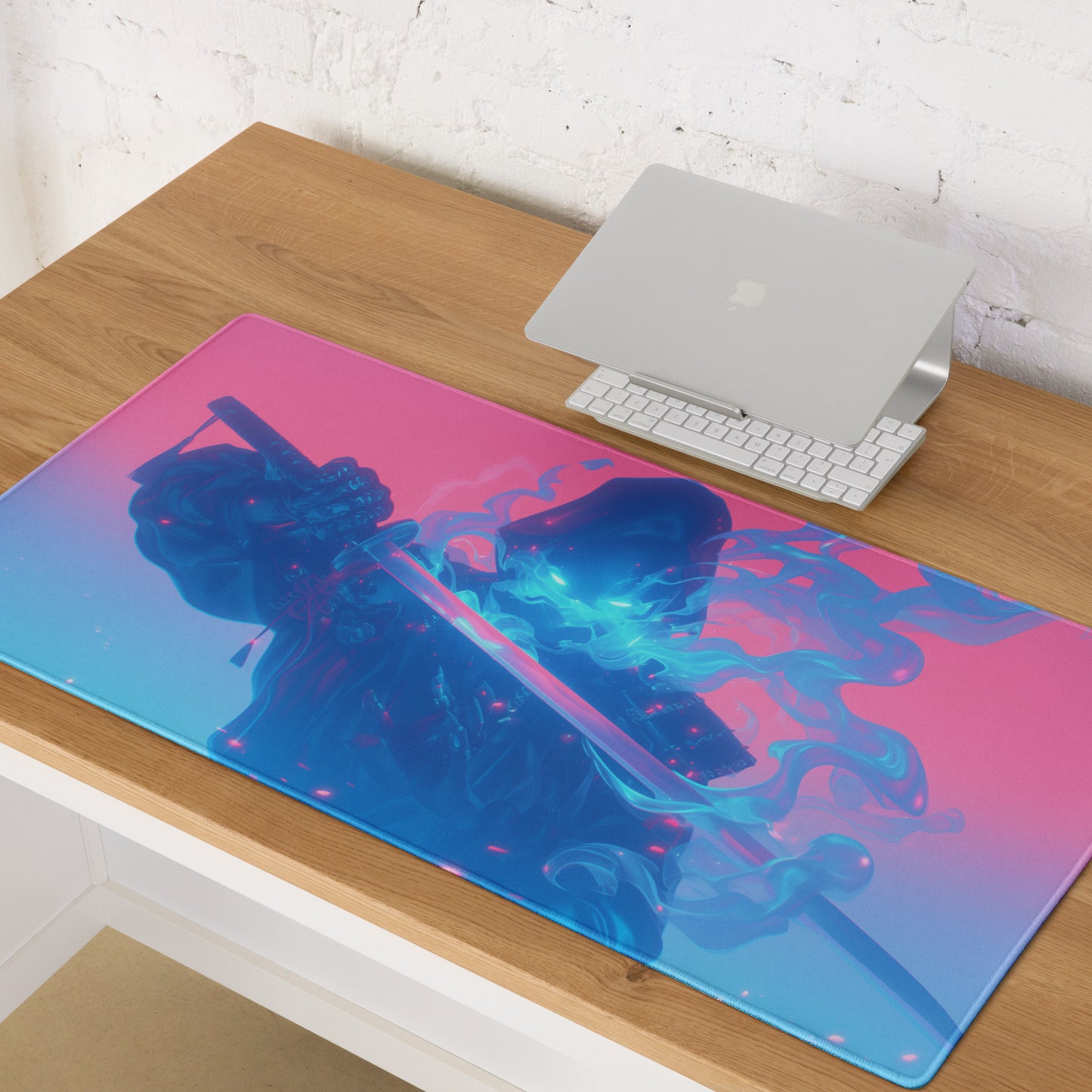 XXL gaming mouse pad, mouse pad, desk mat, gaming mat, gaming pad, best gaming mouse pad, border stitching, durable gaming mouse pad, Spectral Shinobi I artwork