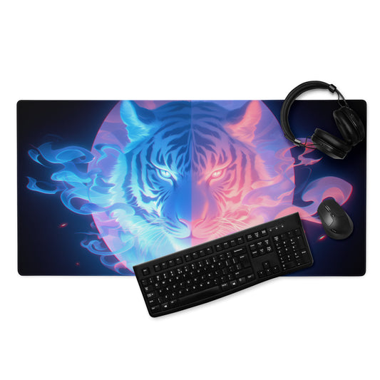 XXL gaming mouse pad, mouse pad, desk mat, gaming mat, gaming pad, best gaming mouse pad, border stitching, durable gaming mouse pad, Tigris Cumulus III artwork