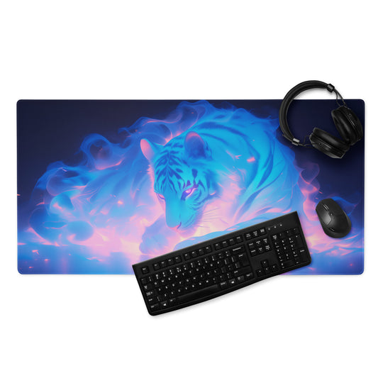 XXL gaming mouse pad, mouse pad, desk mat, gaming mat, gaming pad, best gaming mouse pad, border stitching, durable gaming mouse pad, Tigris Cumulus II artwork