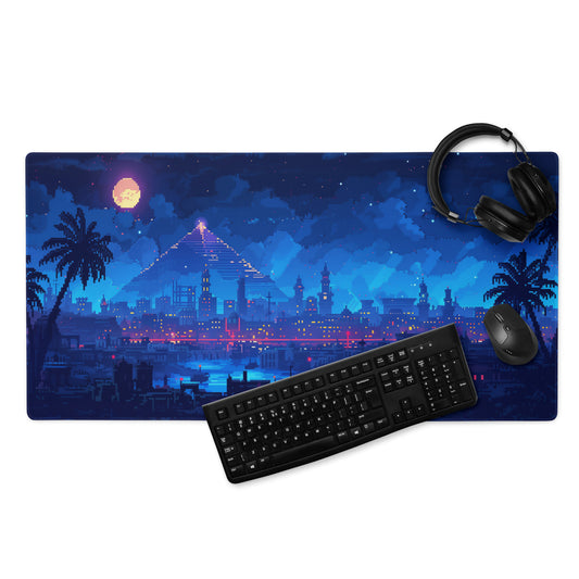 XXL gaming mouse pad, mouse pad, desk mat, gaming mat, gaming pad, best gaming mouse pad, border stitching, durable gaming mouse pad, Jewel in a Kingdom III Bound artwork