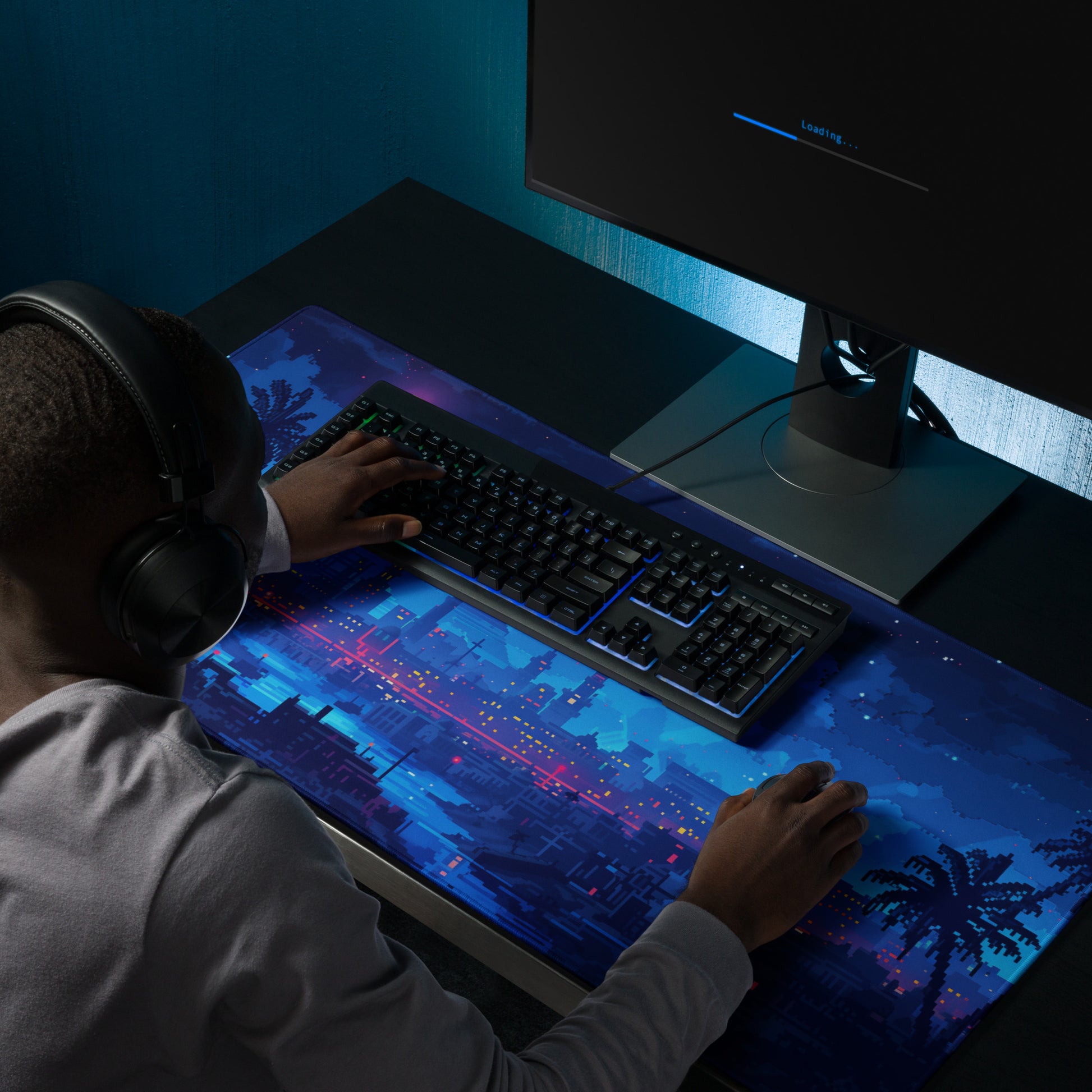 XXL gaming mouse pad, mouse pad, desk mat, gaming mat, gaming pad, best gaming mouse pad, border stitching, durable gaming mouse pad, Jewel in a Kingdom III Bound artwork