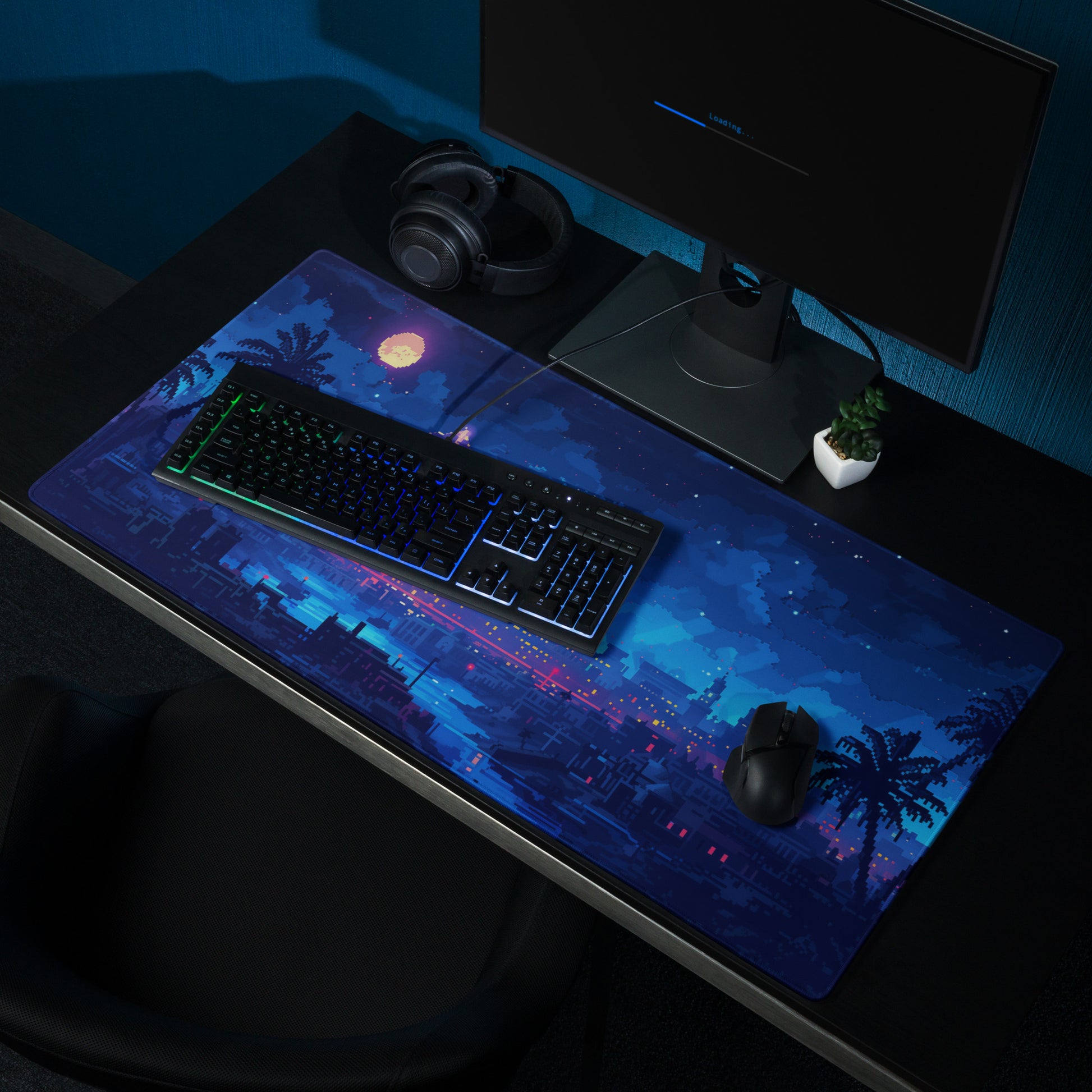 XXL gaming mouse pad, mouse pad, desk mat, gaming mat, gaming pad, best gaming mouse pad, border stitching, durable gaming mouse pad, Jewel in a Kingdom III Bound artwork