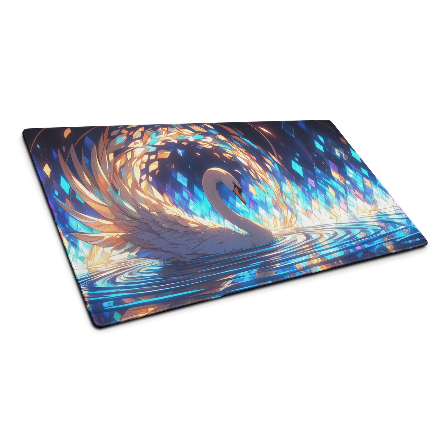 XXL gaming mouse pad, mouse pad, desk mat, gaming mat, gaming pad, best gaming mouse pad, border stitching, durable gaming mouse pad, Swan Art Online SAO artwork