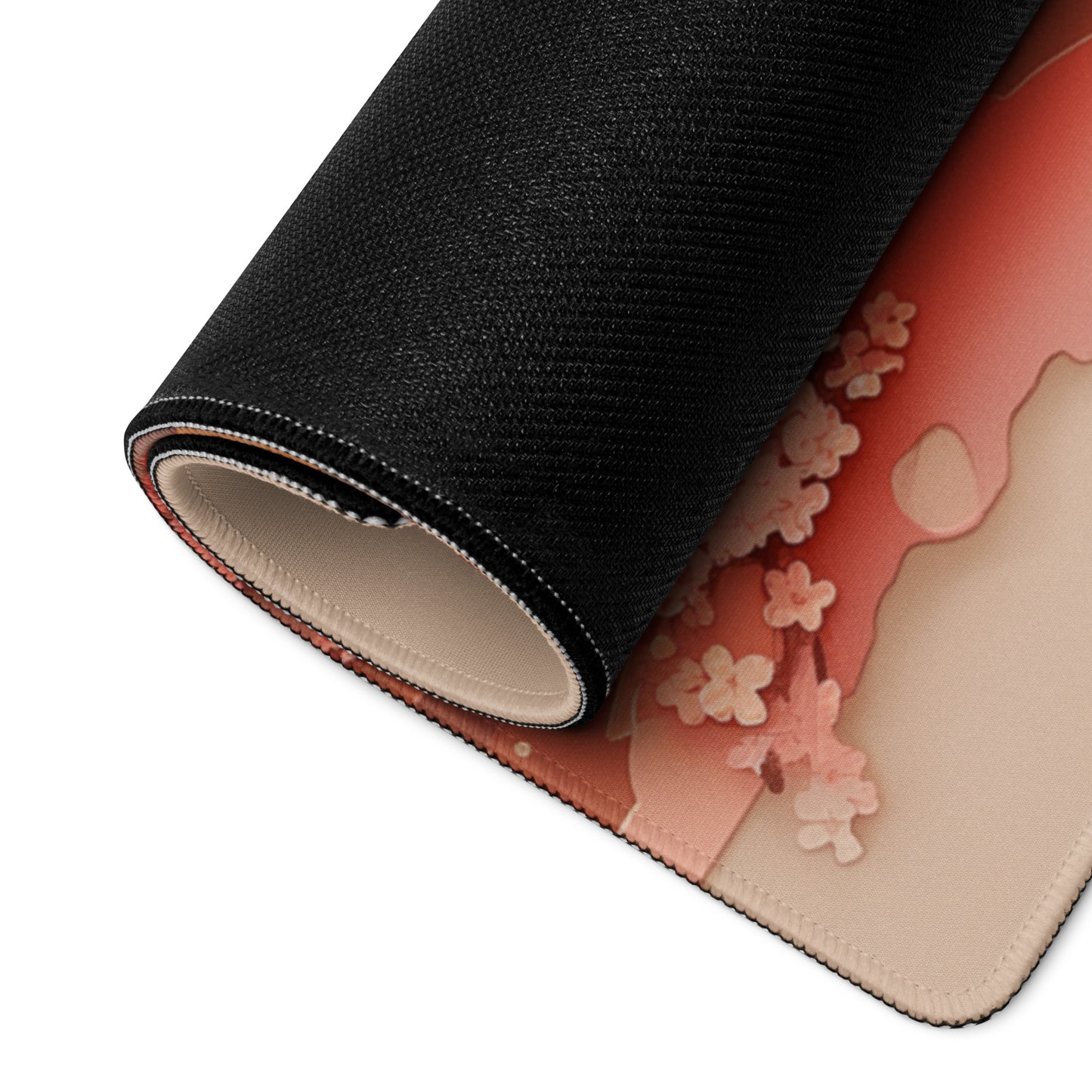 XXL gaming mouse pad, mouse pad, desk mat, gaming mat, gaming pad, best gaming mouse pad, border stitching, durable gaming mouse pad, Whispering Falls II artwork