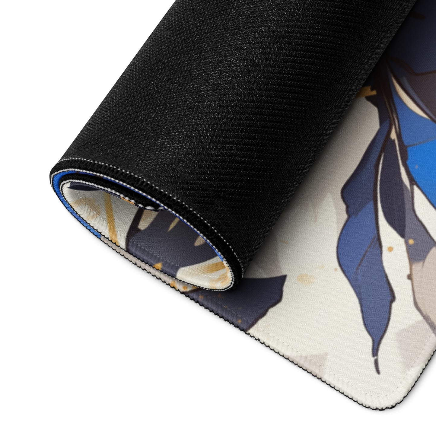 XXL gaming mouse pad, mouse pad, desk mat, gaming mat, gaming pad, best gaming mouse pad, border stitching, durable gaming mouse pad, Petal Muse V artwork