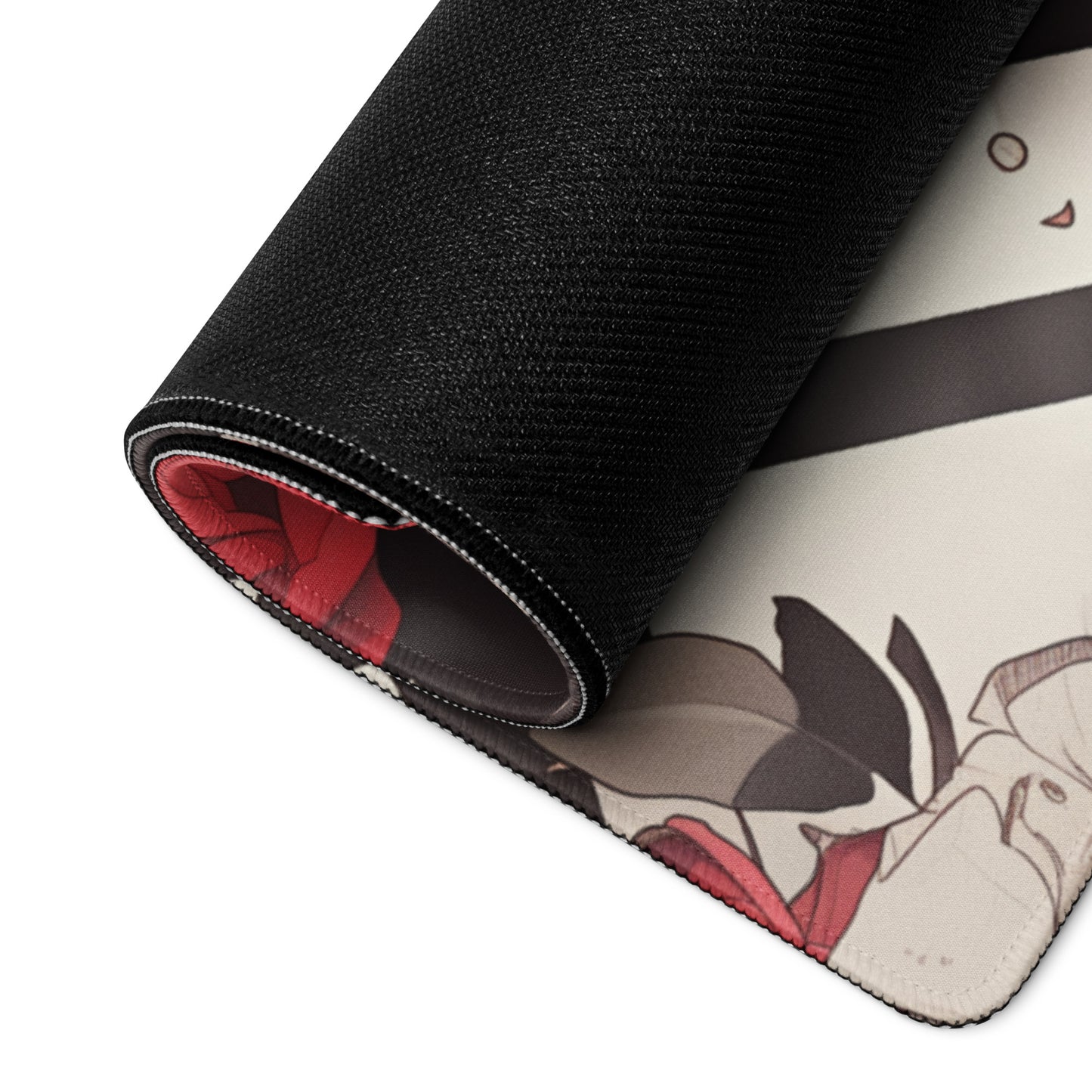 XXL gaming mouse pad, mouse pad, desk mat, gaming mat, gaming pad, best gaming mouse pad, border stitching, durable gaming mouse pad, Petal Muse III artwork