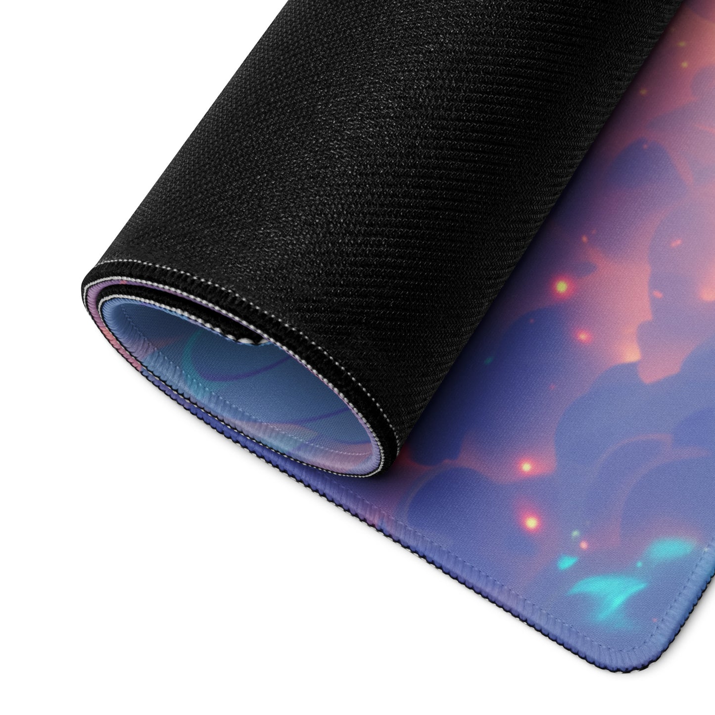 XXL gaming mouse pad, mouse pad, desk mat, gaming mat, gaming pad, best gaming mouse pad, border stitching, durable gaming mouse pad, Seraphim's Elegance IV artwork