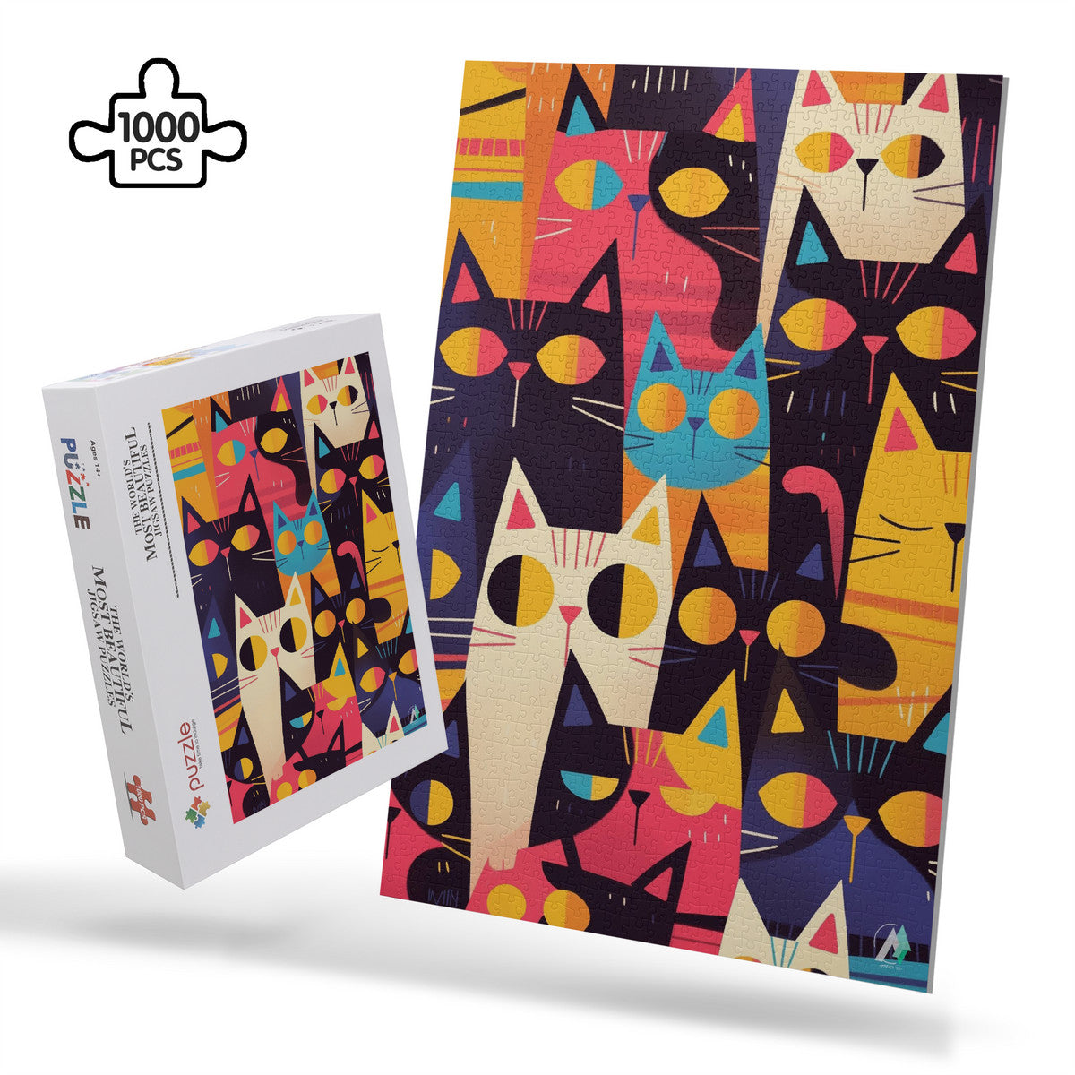 PUZZLE_V1 Cardboard Jigsaw Puzzle (1000-Piece)