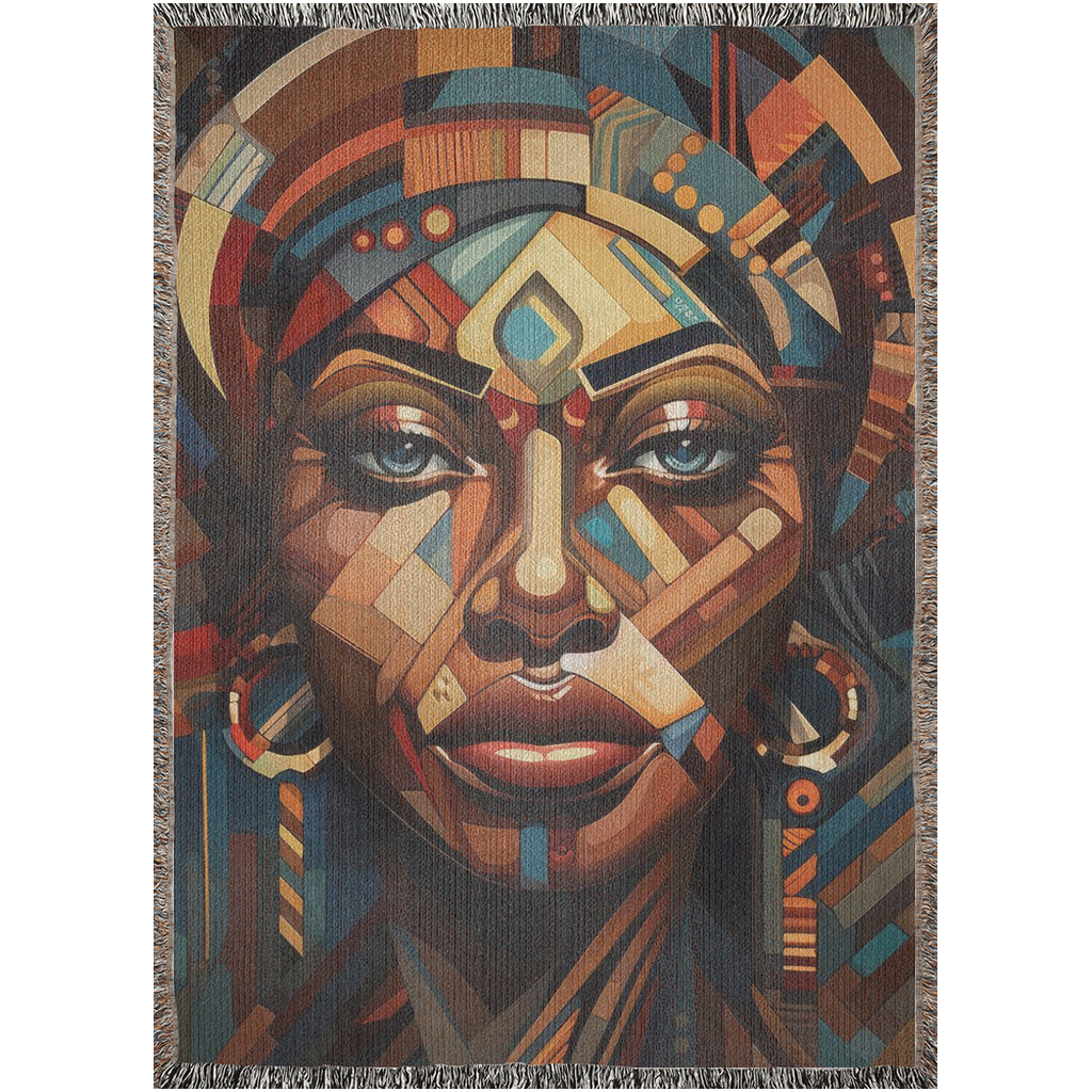 Cubist Beauty I 💋👑 | Woven Blanket