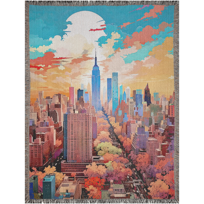 New York in Pastels II 🗽🍎 | Woven Blanket