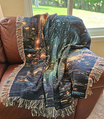 Forest of Magic 🌲🧝 | Woven Blanket