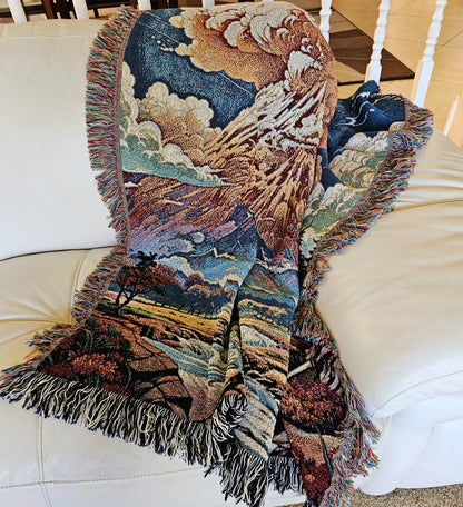 Summit Eruption 🌋🔥 | Woven Blanket