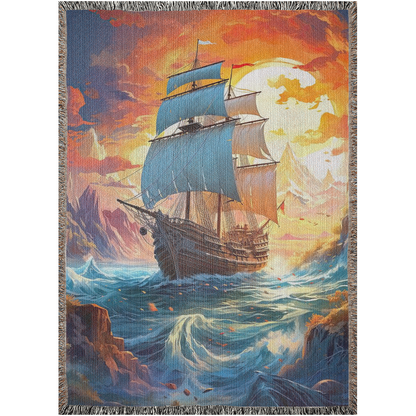 Treacherous Sailing ⚓🌅 | Woven Blanket