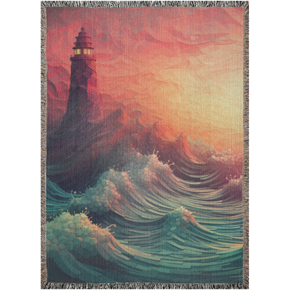 Long Journey Beacon ⛯🌅 | Woven Blanket