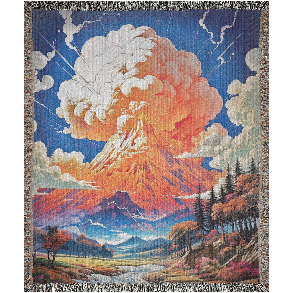 Summit Eruption 🌋🔥 | Woven Blanket