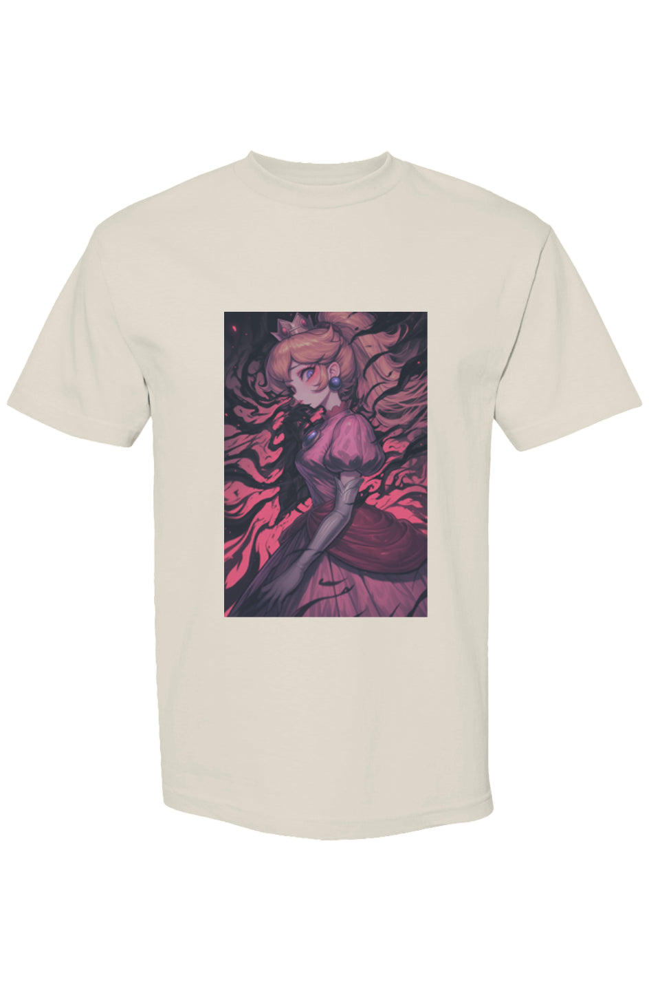 Drewsidious Otaku Collection XXV | Seven 25 T-shirt featuring an anime princess in a pink gown with dark, smoky elements, offering a moody, artistic flair.