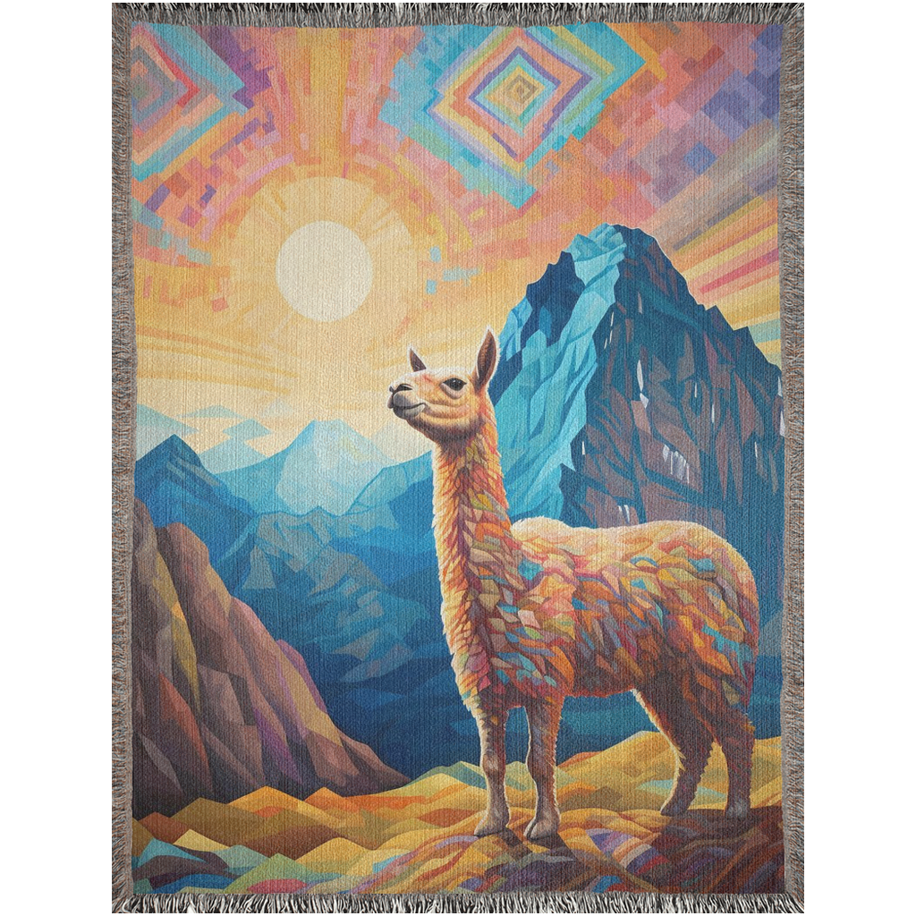 Llama in the mountains