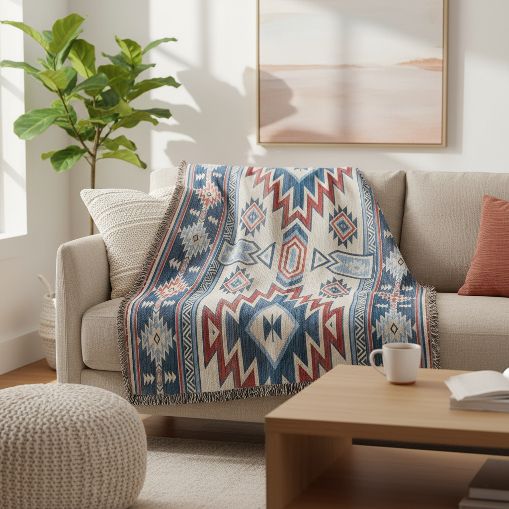 Geometric XIV | Woven Blanket