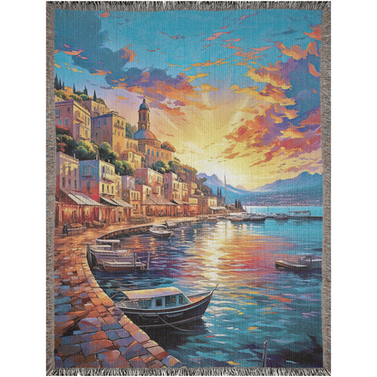 Capri Sunset ✨🌅 | Woven Blanket