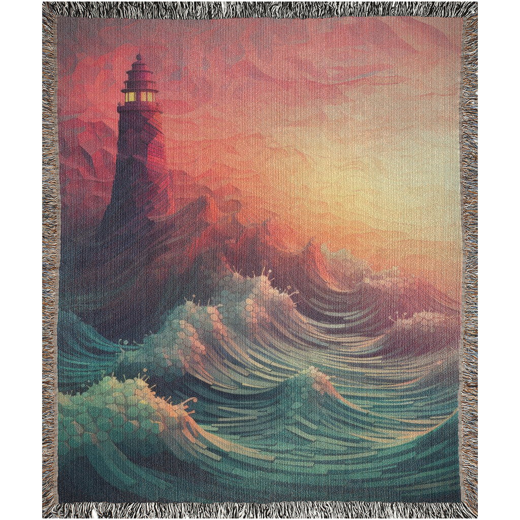 Long Journey Beacon ⛯🌅 | Woven Blanket