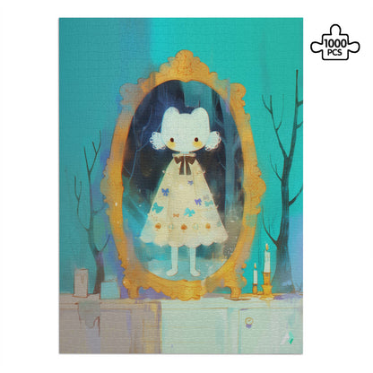 fantasy spooky creepy doll house pastels jigsaw puzzle