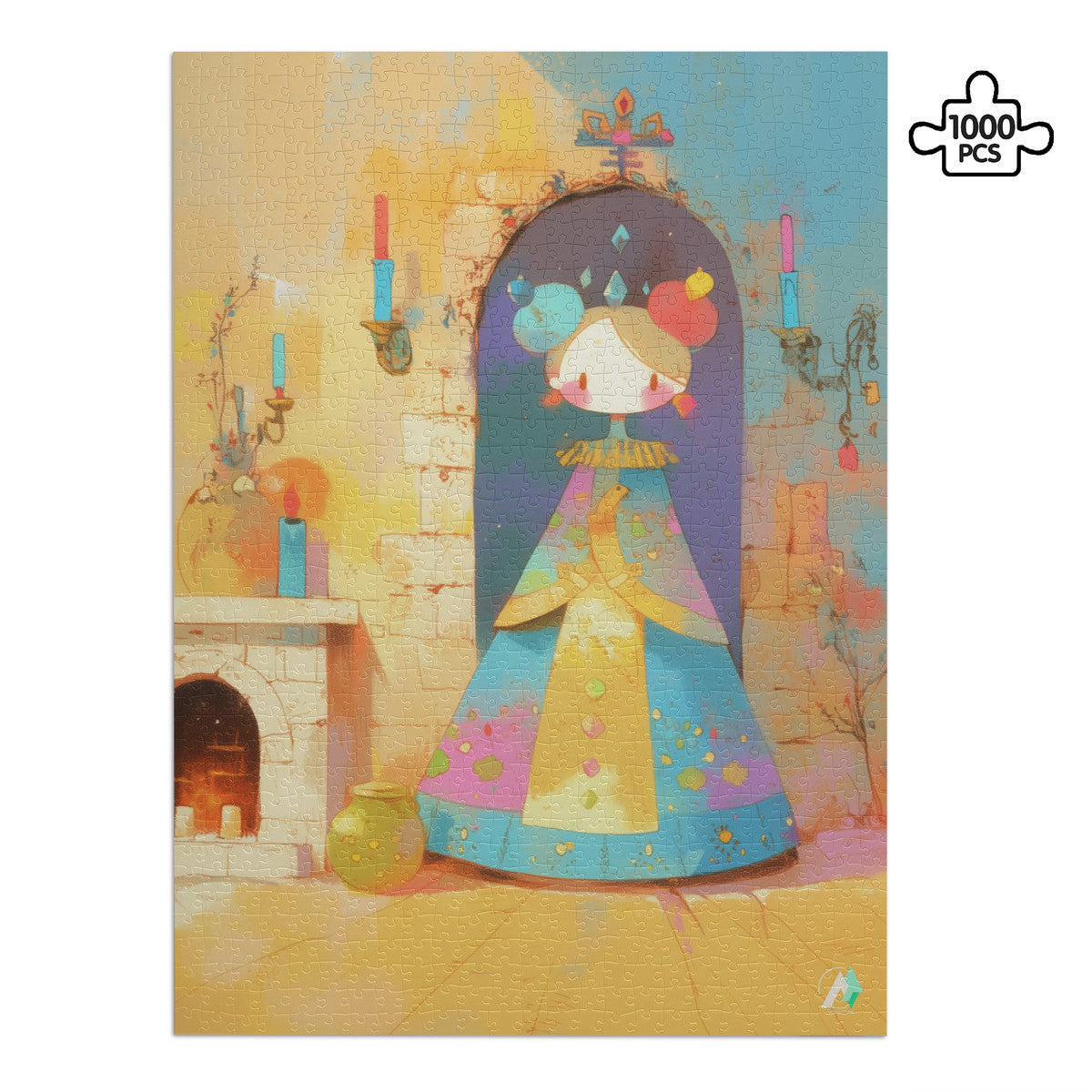 fantasy spooky creepy doll house pastels jigsaw puzzle