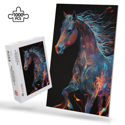 fire horse animal jigsaw puzzle