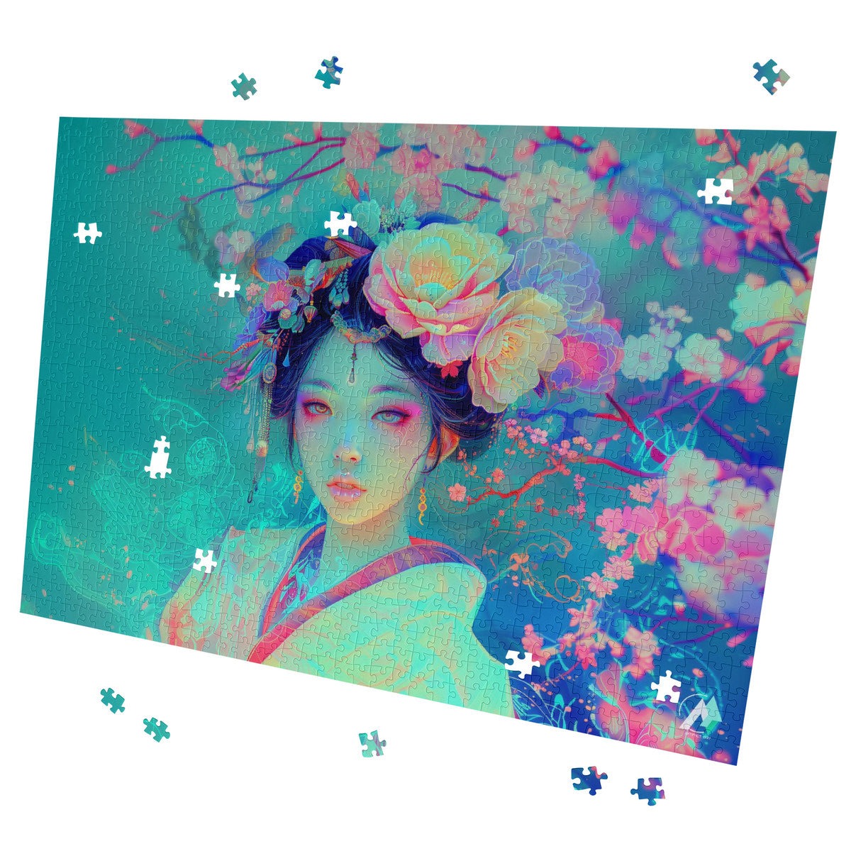 beautiful japanese geisha model jigsaw puzzle