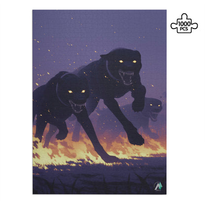 hell hounds dogs animals jigsaw puzzle