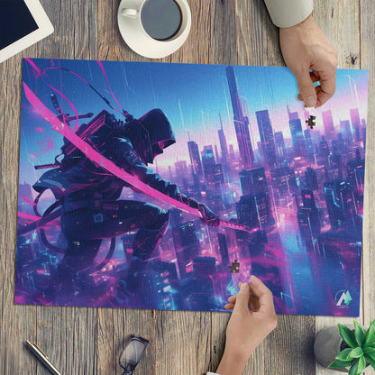 sci-fi city neon nijna shinobi jigsaw puzzle