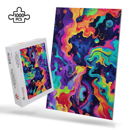 surreal dream trance gazing eye jigsaw puzzle