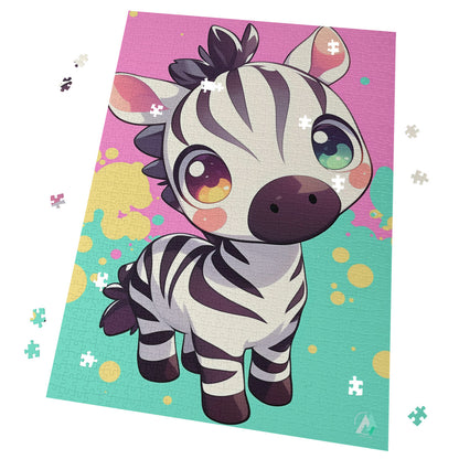 cute baby safari animal zebra jigsaw puzzle