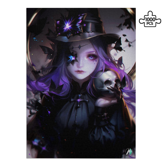 halloween plague doctor necromancer jigsaw puzzle