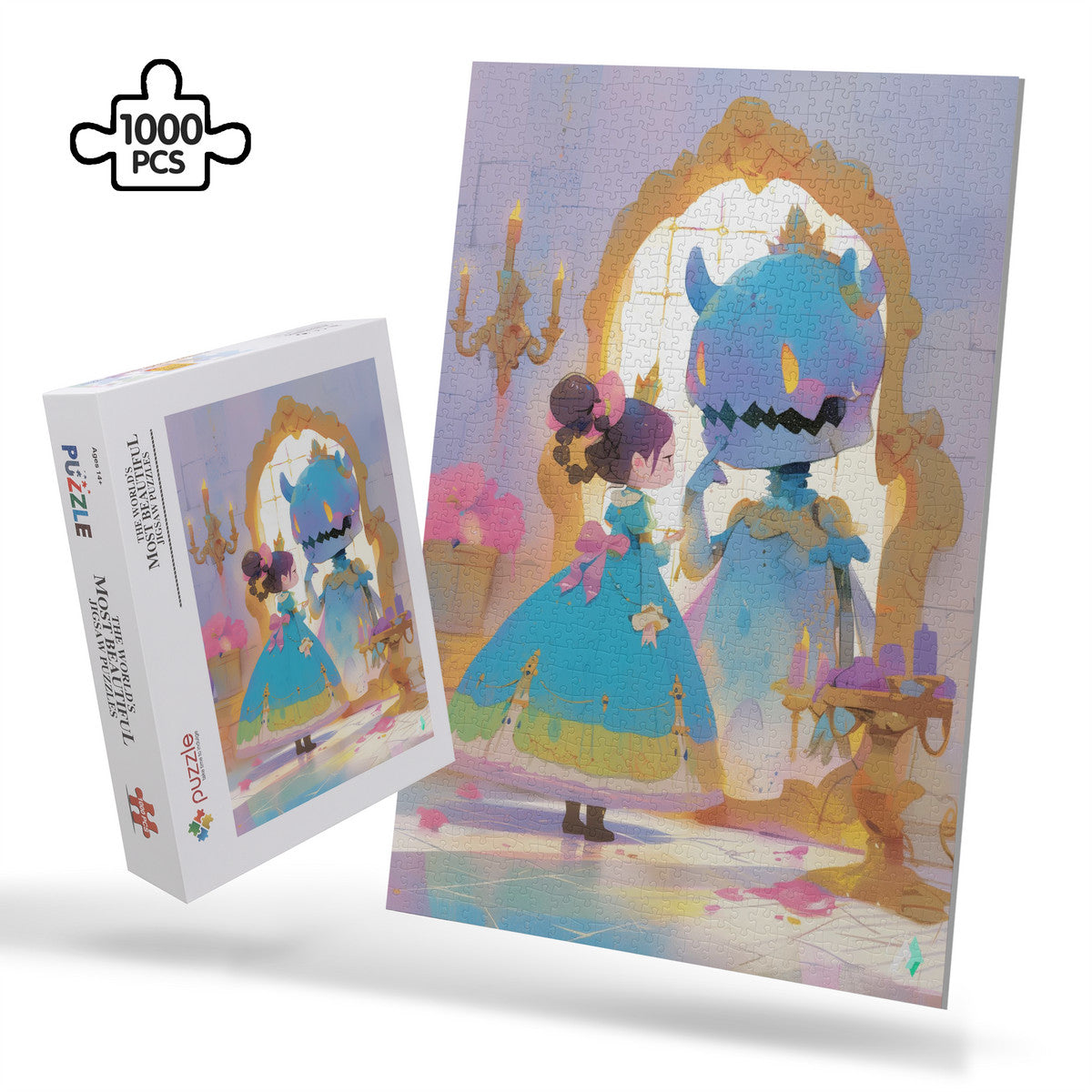 characters with blue dresses Little House of Horrors 7: Spooky Creepy Jigsaw Puzzle by Artifact 1337 – Artifact1337