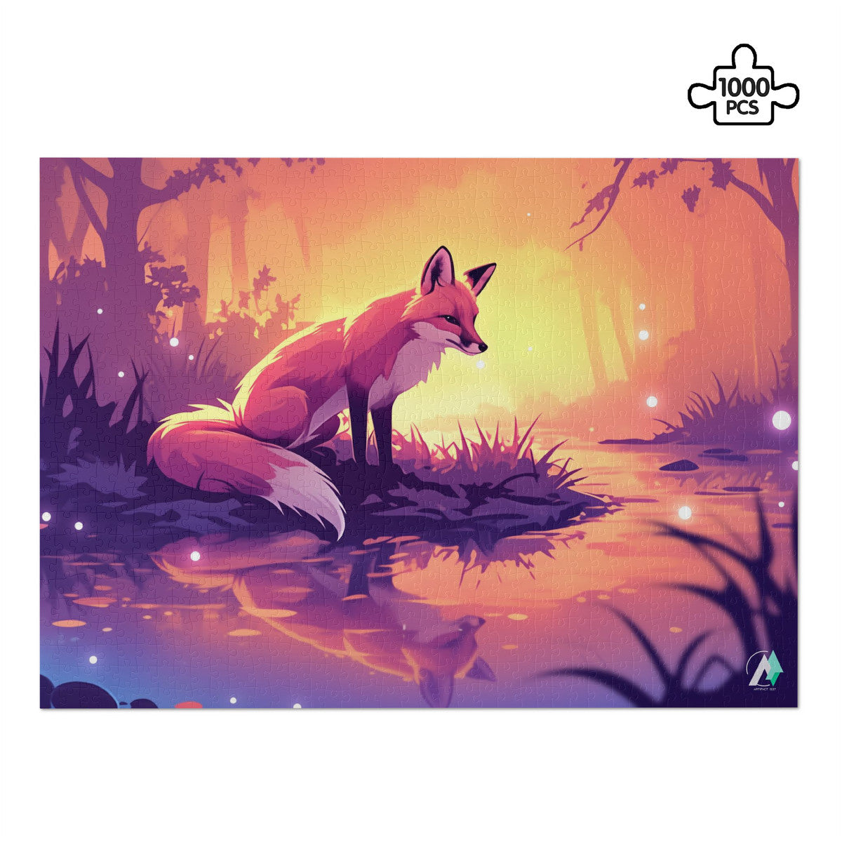 fox animal forest autumn fall jigsaw puzzle