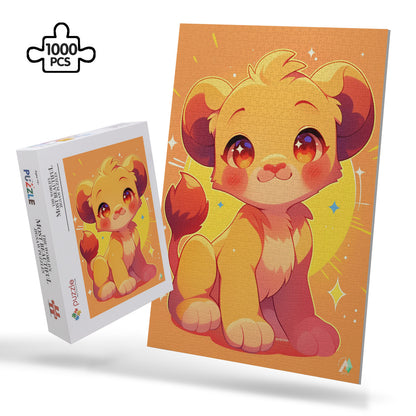 cute baby safari animal lion jigsaw puzzle