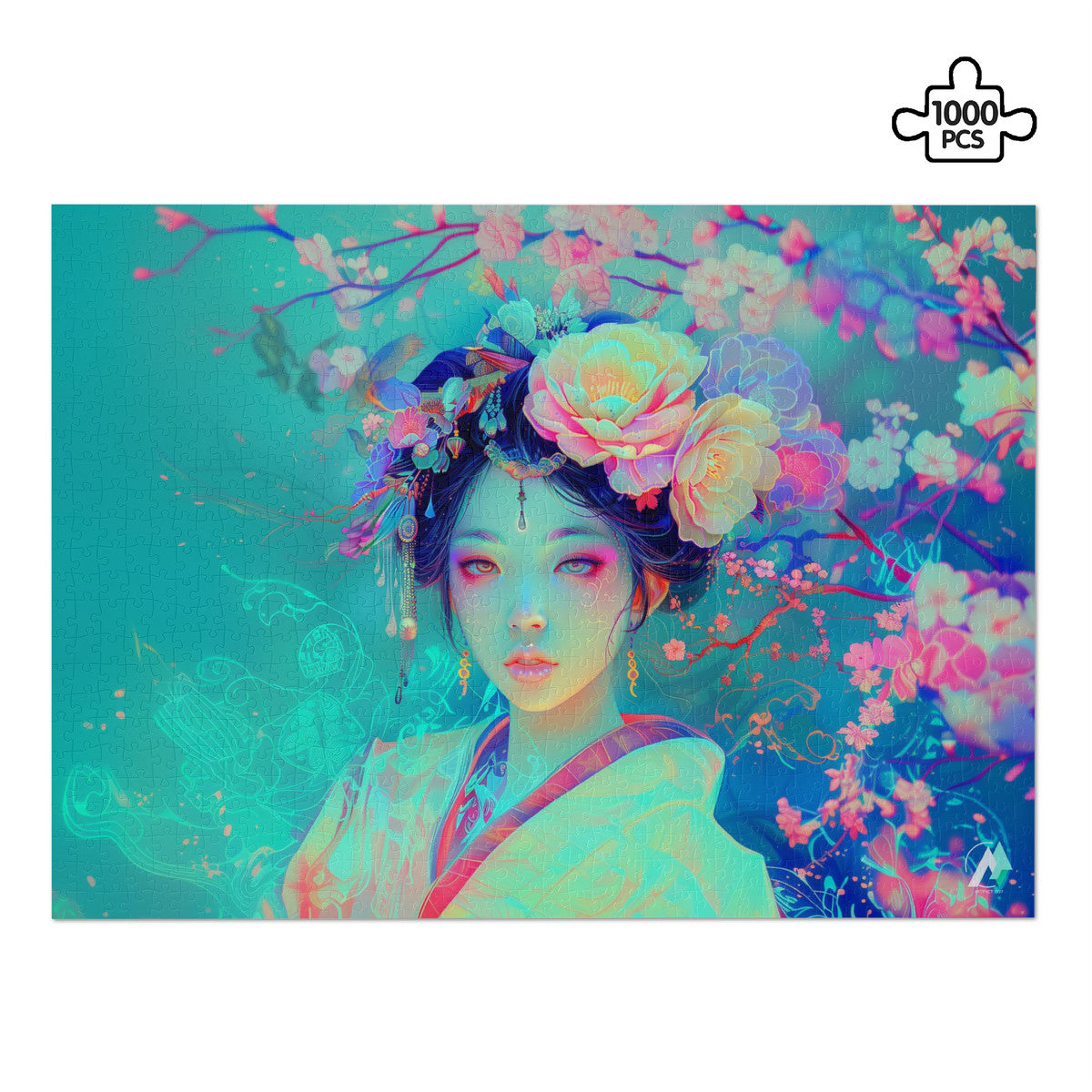 beautiful japanese geisha model jigsaw puzzle